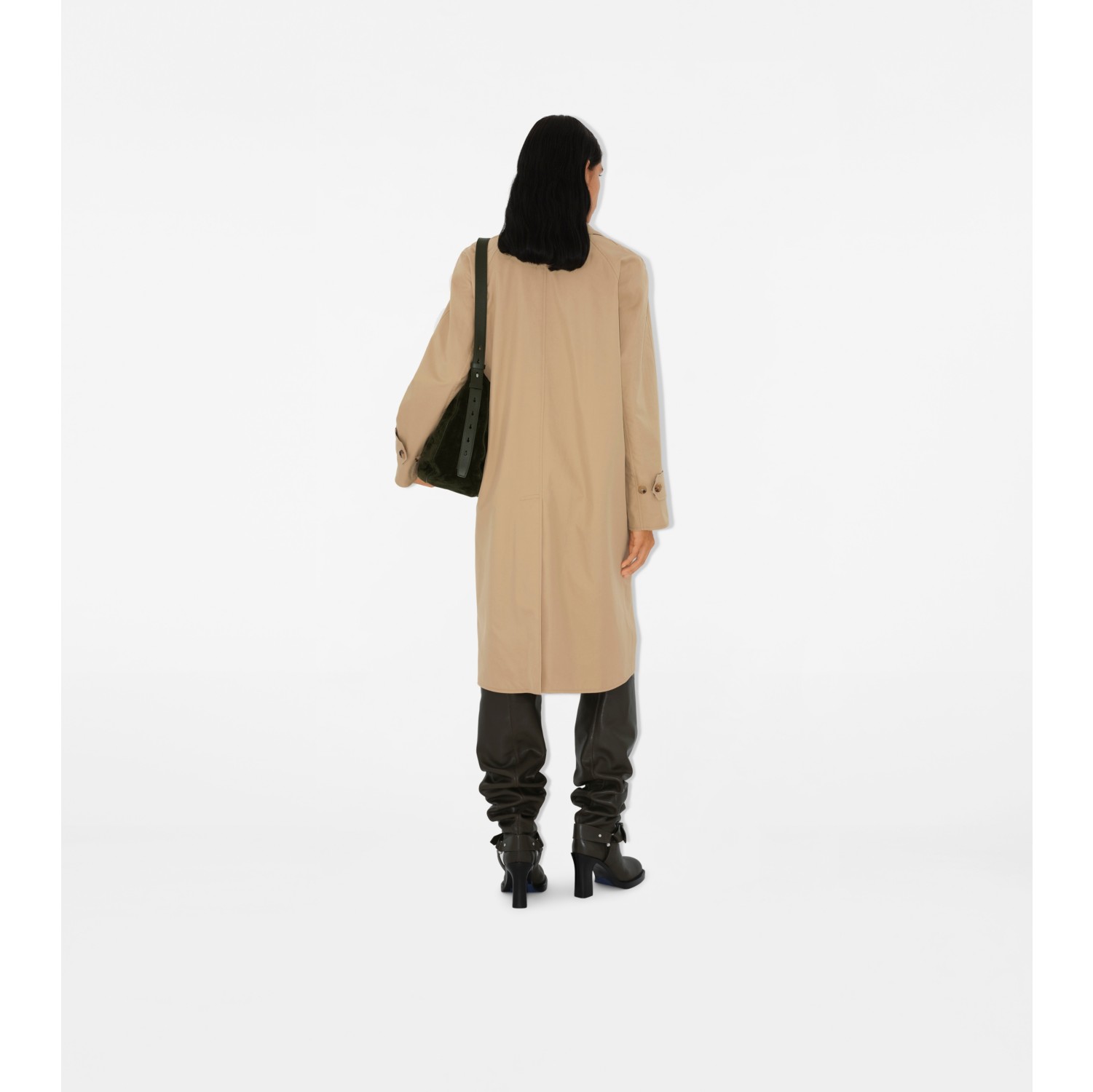 Reversible Long Gabardine Car Coat