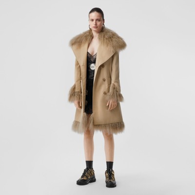 burberry coat with fur