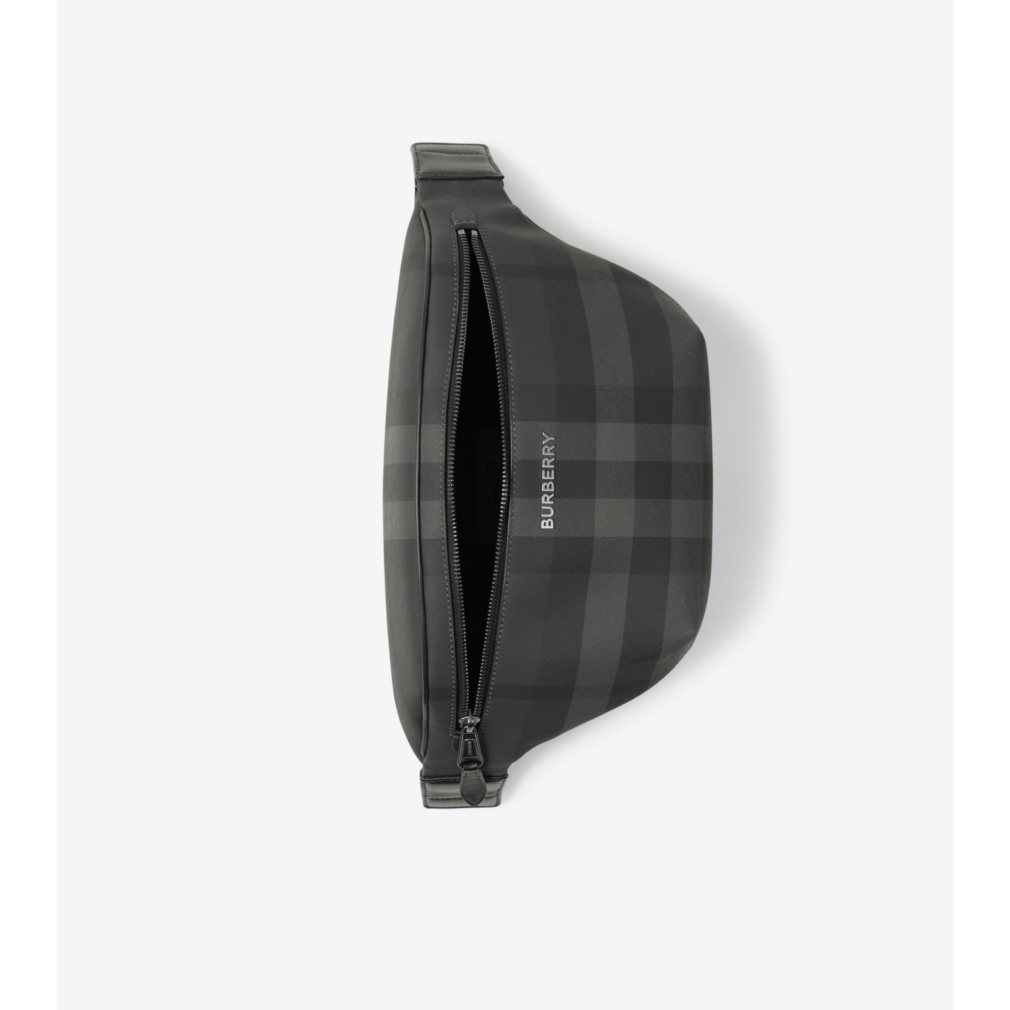 Cason Belt Bag in Charcoal - Men, Canvas | Burberry® Official