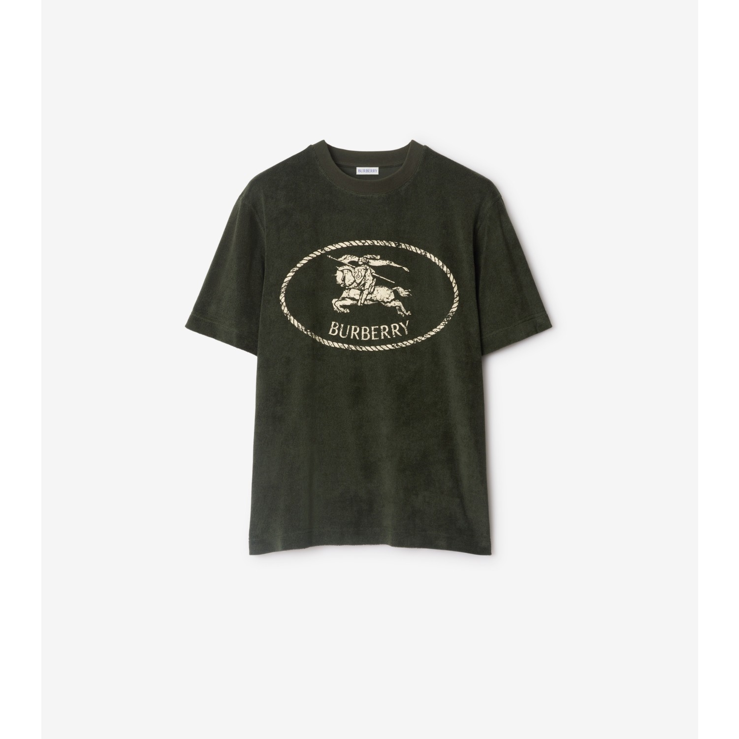 T-shirt in spugna con Knight Stamp