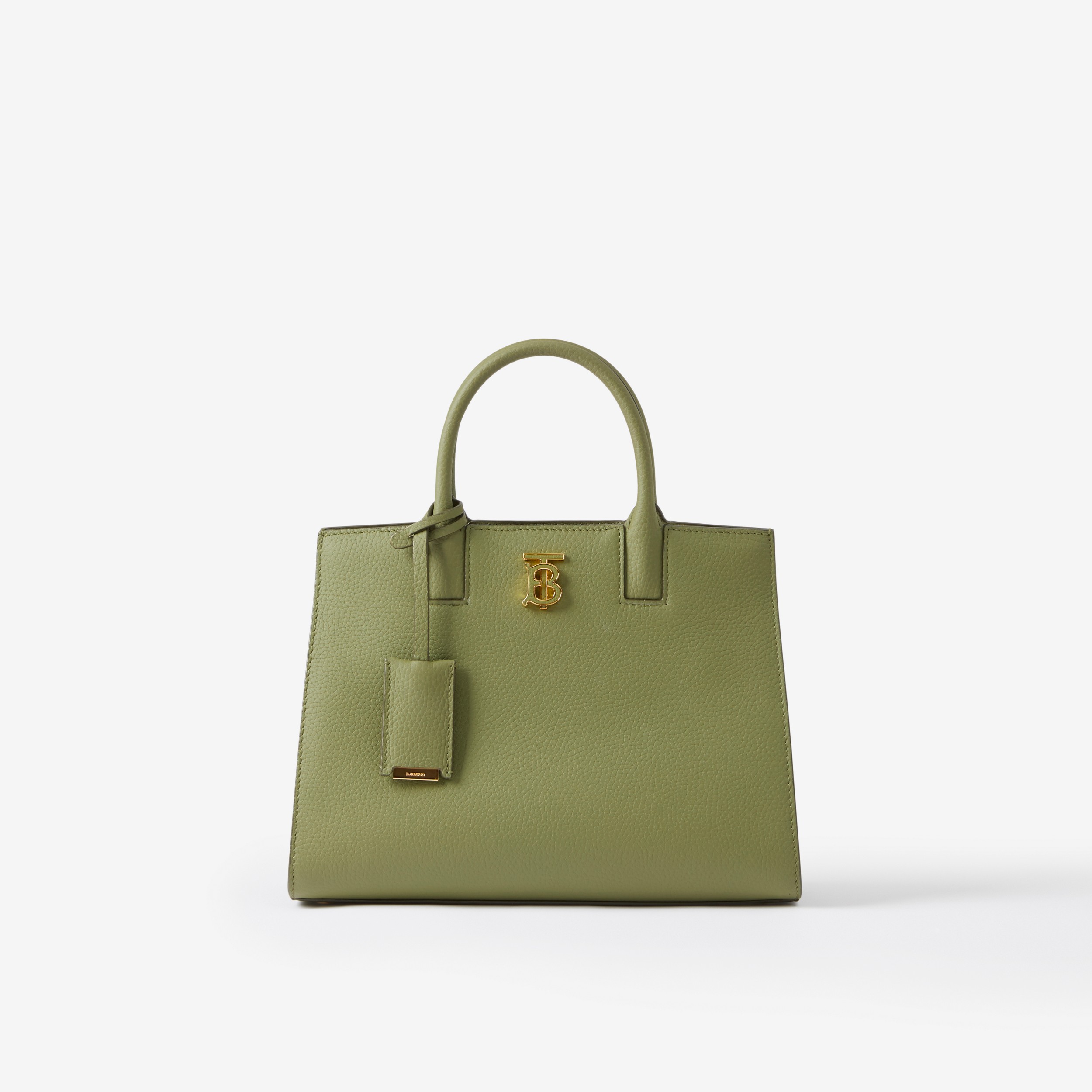 Bolsa Frances de couro granulado - Mini (Verde Abeto Escuro) - Mulheres | Burberry® oficial - 1