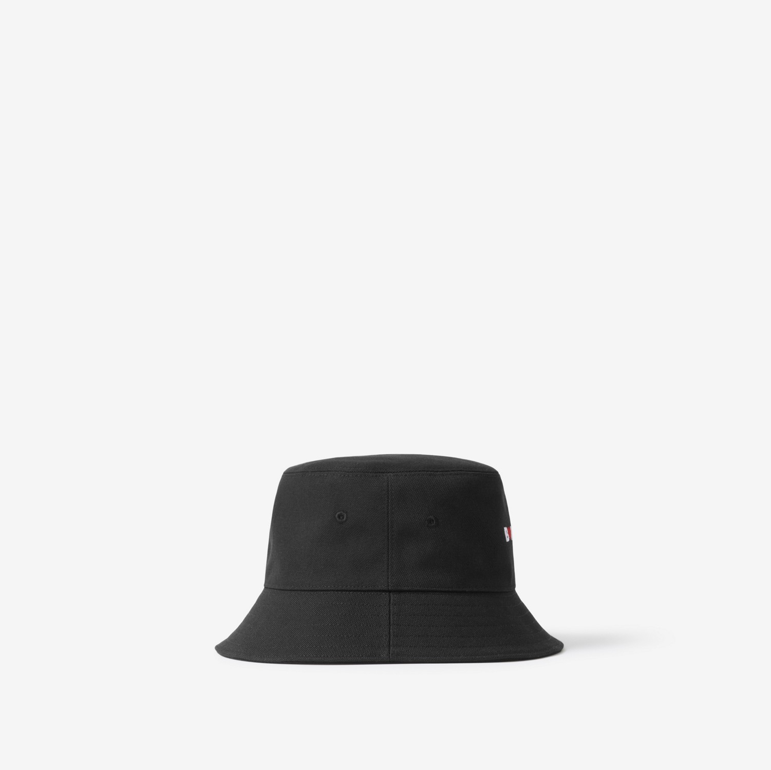 心形徽标功能性棉质渔夫帽 (黑色) | Burberry® 博柏利官网