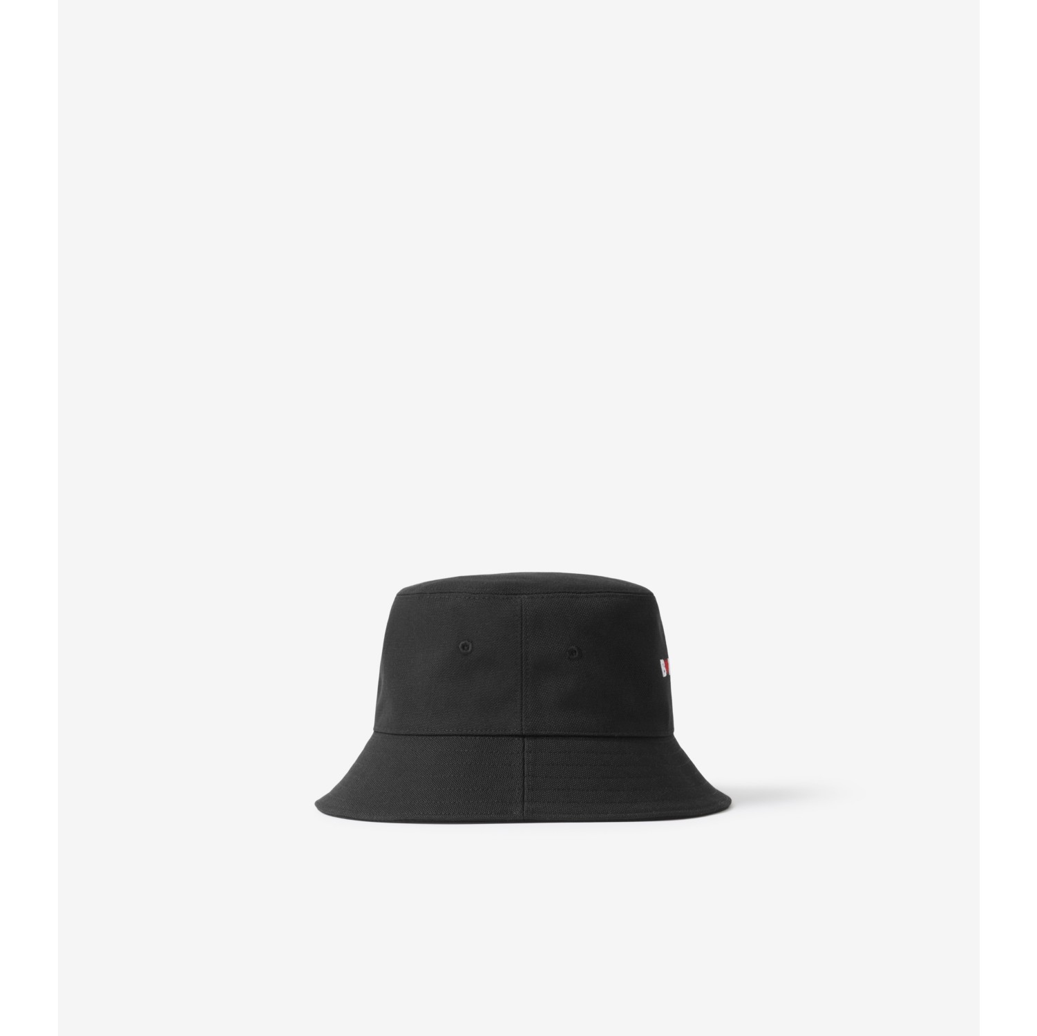 Heart Logo Technical Cotton Bucket Hat in Black | Burberry® Official