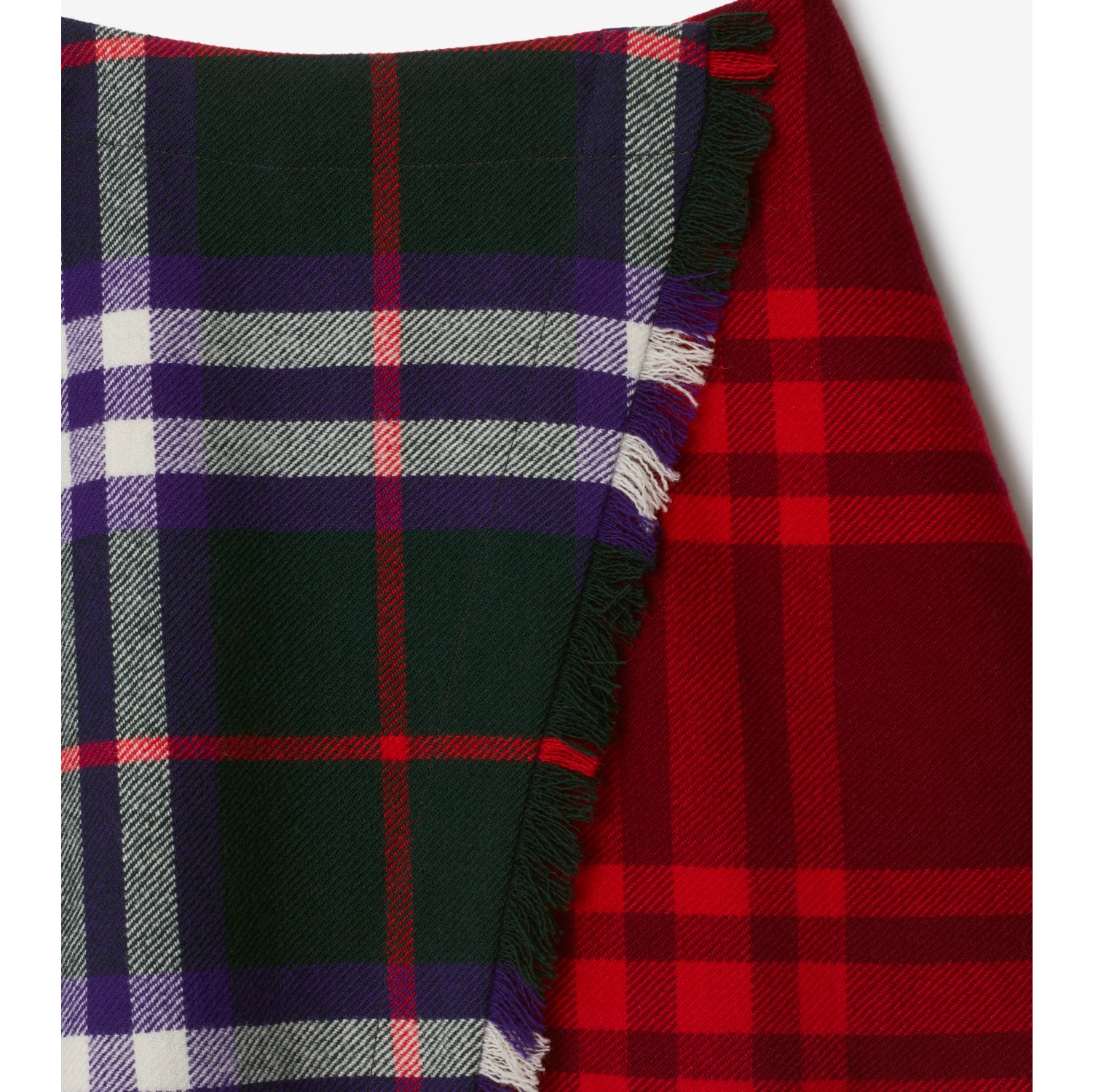 Saia kilt de lã em Check