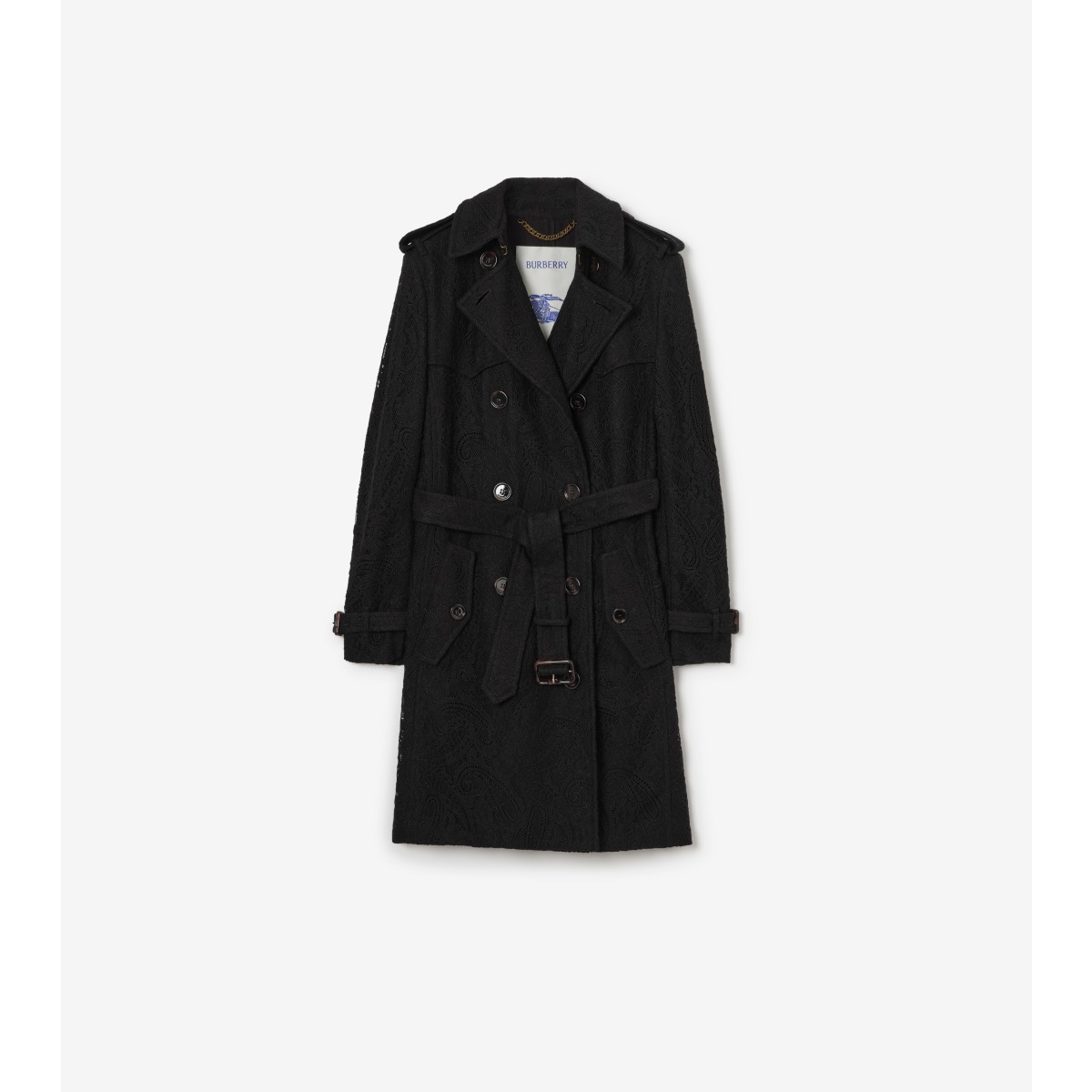  Paisley Mid-length Lace Foxfield Trench Coat