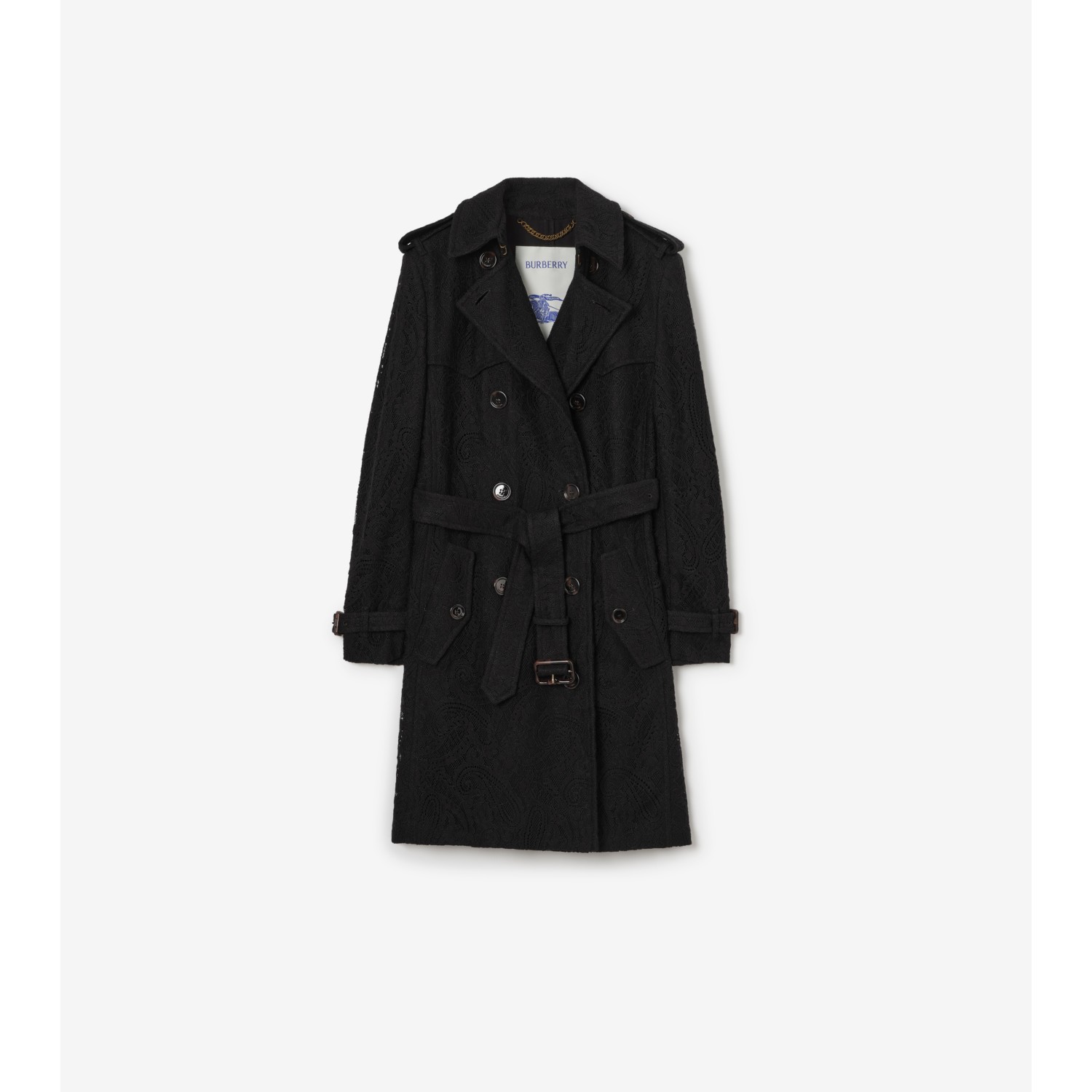 Mid-length Paisley Lace Foxfield Trench Coat