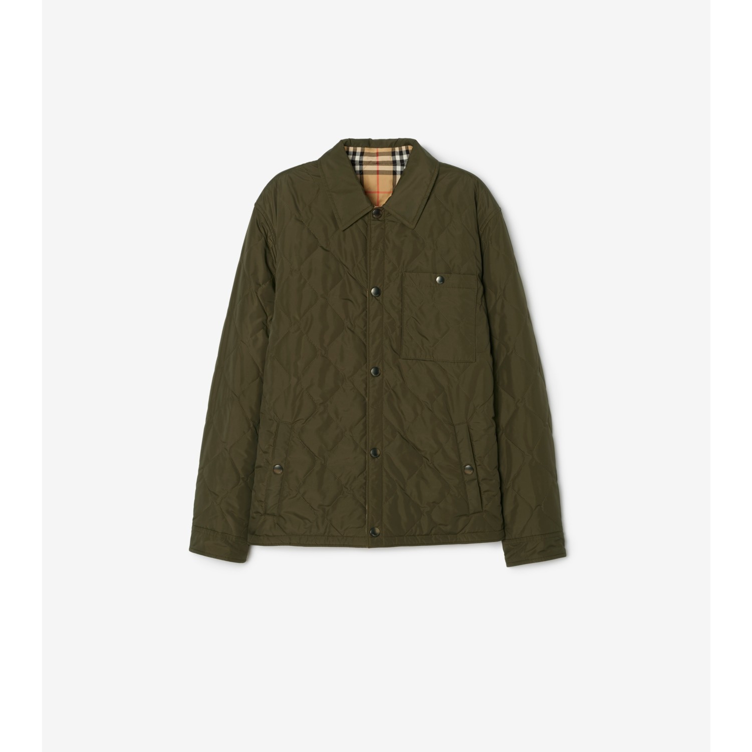 Reversible Quilted Nylon Brighton Overshirt