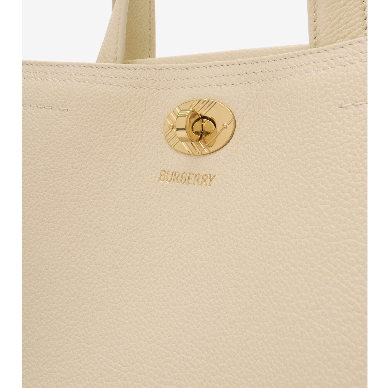 Mini Cotswolds Check Tote in Soap beige - Women, Leather | Burberry® Official