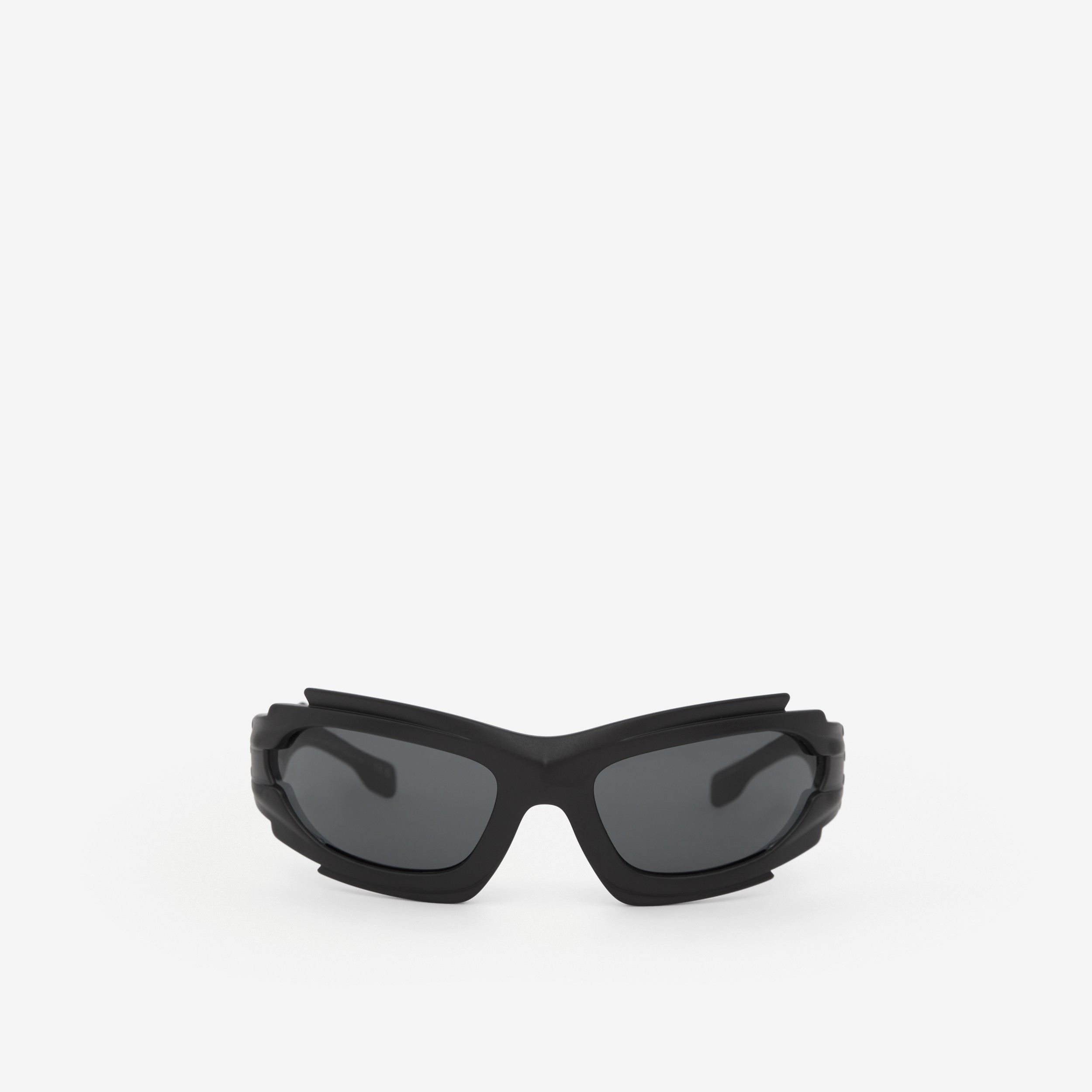 Geometric Frame Marlowe Sunglasses in Black/black | Burberry® Official - 1