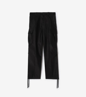 Cotton Sateen Cargo Trousers ®