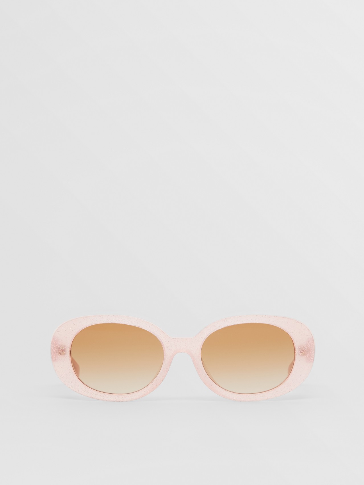 椭圆框太阳眼镜 in 粉红色