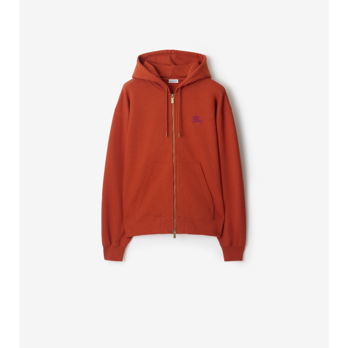  Embroidered Gothic Logo Zip Hoodie