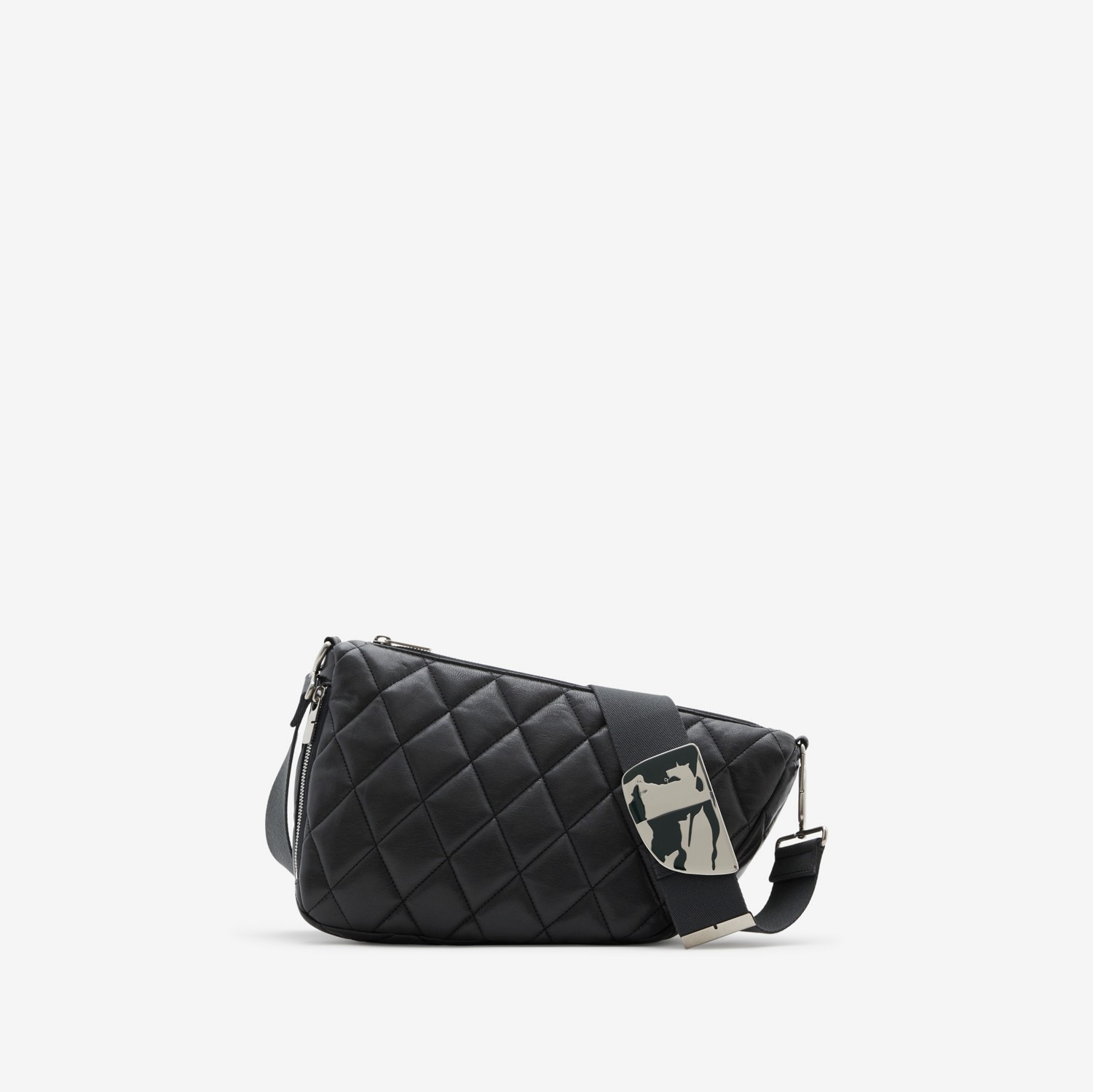 Medium Shield Messenger Bag in Slate - Women | Burberry® Official