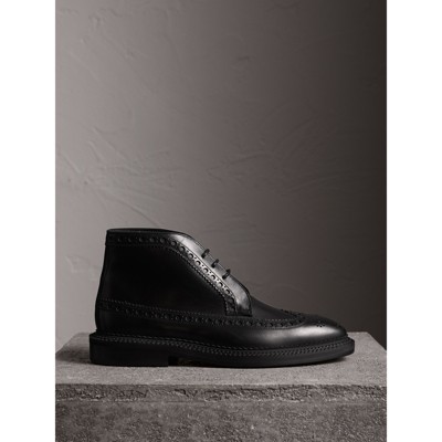 burberry brogue boots leather gift packaging
