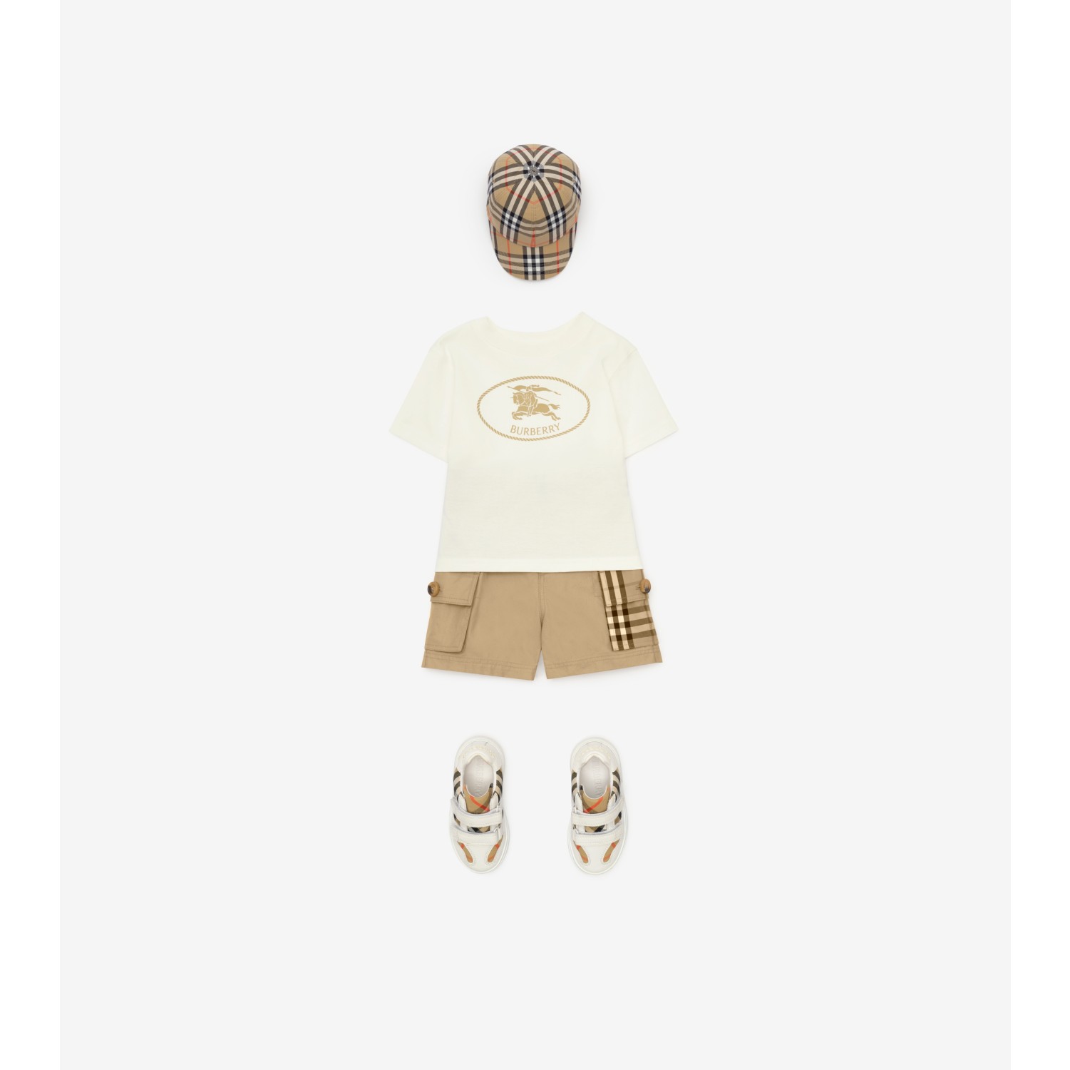 Knight Stamp Cotton T-shirt