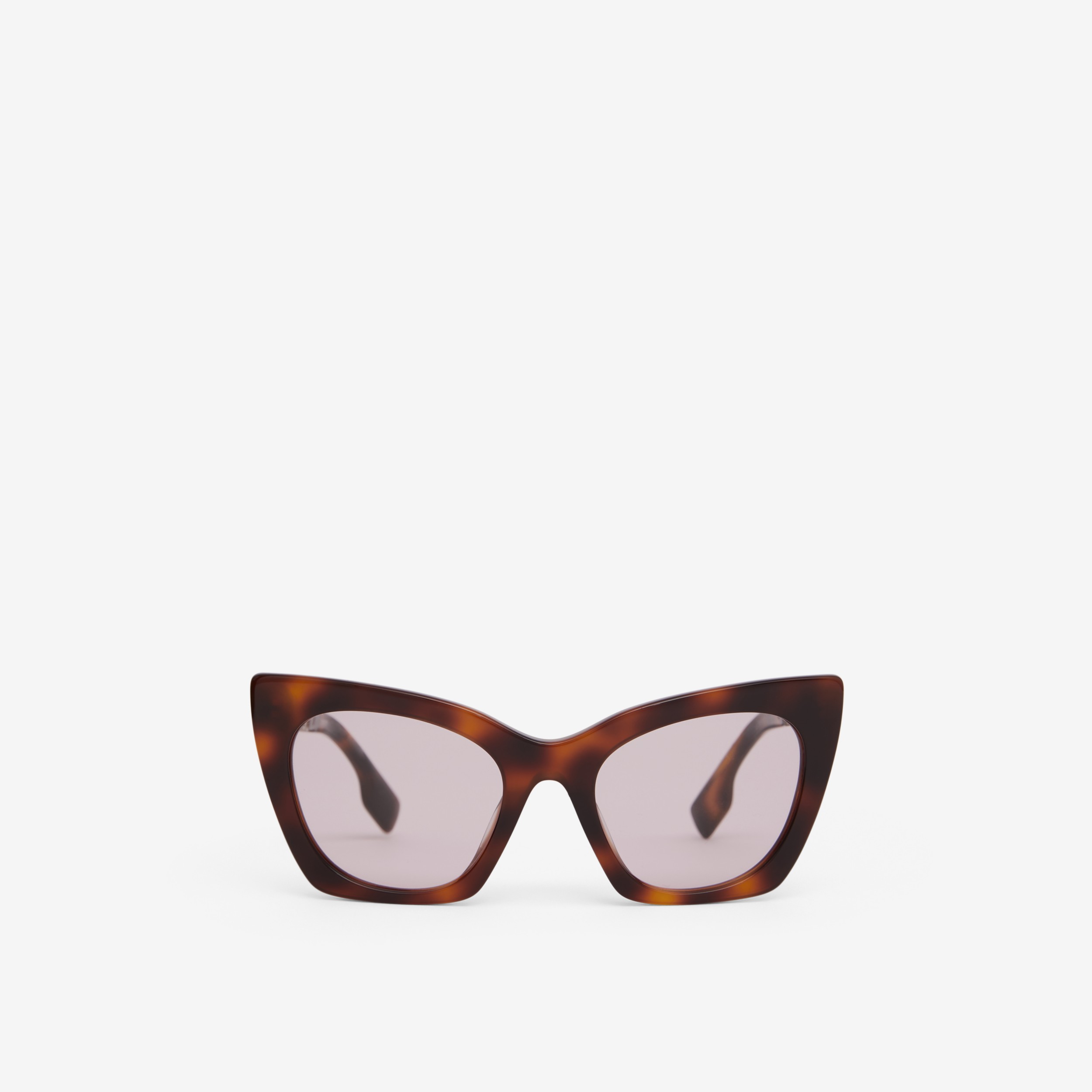 Logo Detail Cat-eye Frame Sunglasses in Warm Tortoiseshell - Women |  Burberry® Official