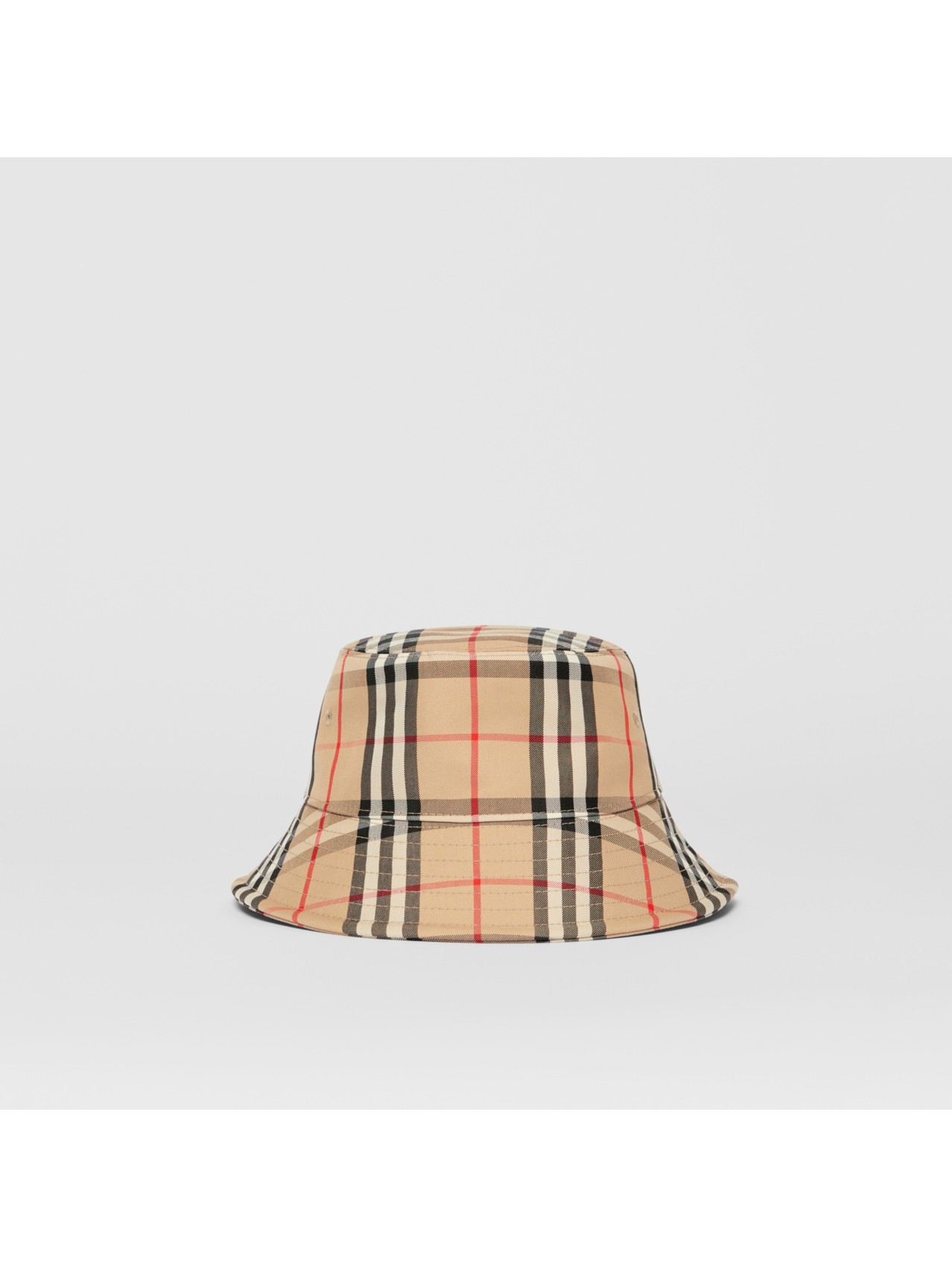 Vintage Check Technical Cotton Hat in Archive Beige | Burberry® Official