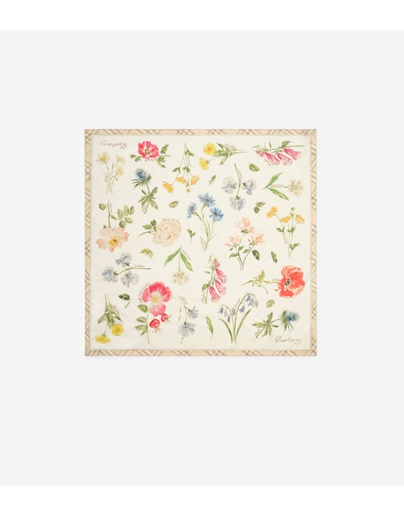 Blooms of Britain Silk Scarf