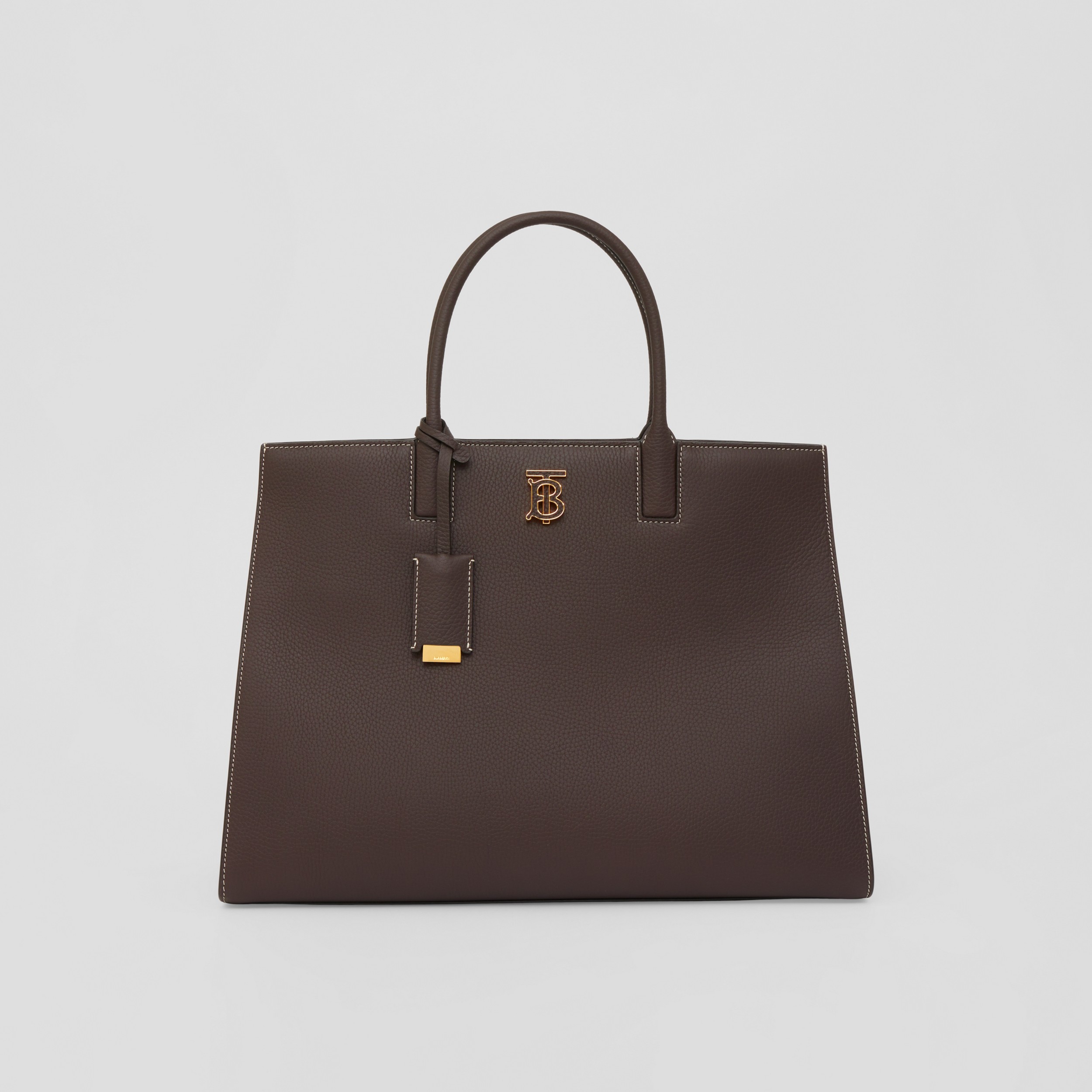 Grainy Leather Medium Frances Bag in Dark Clay Brown - Women | Burberry® Official - 1