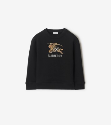 EKDチェック コットンスウェット (ブラック) | Burberry®公式サイト