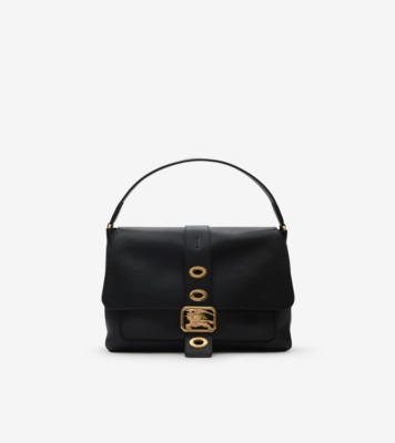Burberry ブラックレザーハンドバッグ Burberry ブラックレザー ハンドバッグ - メルカリ