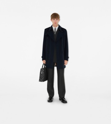 Long Kensington Heritage Trench Coat in Coal blue Men Burberry Official