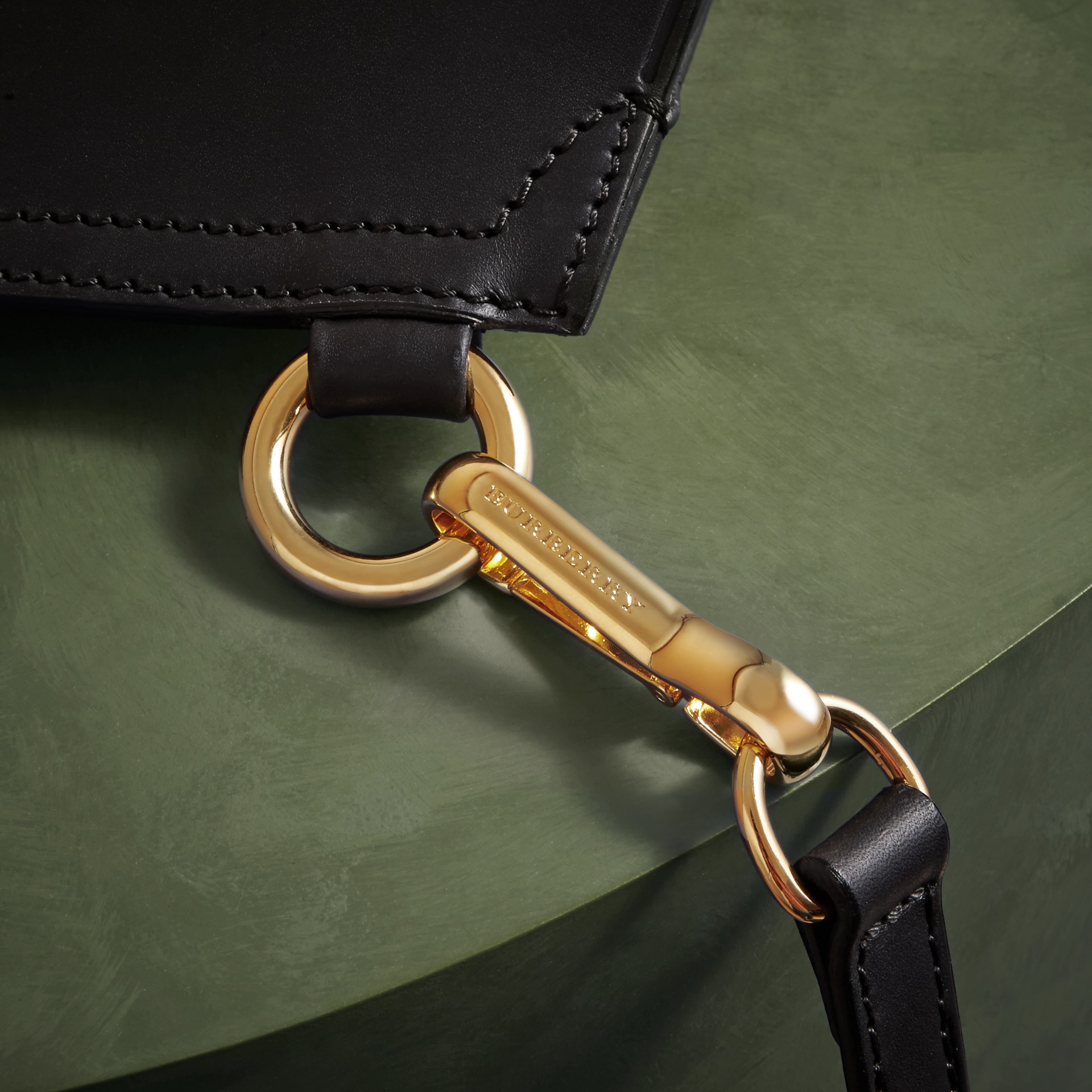 The Small Bridle Bag in Riveted Leather | Burberry