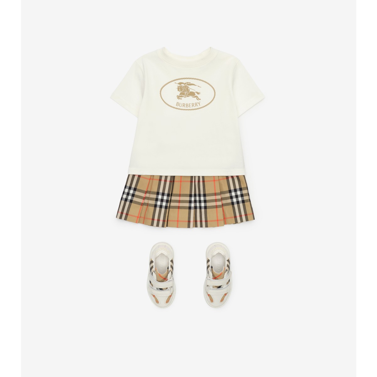  Printed Knight Stamp Cotton T-shirt