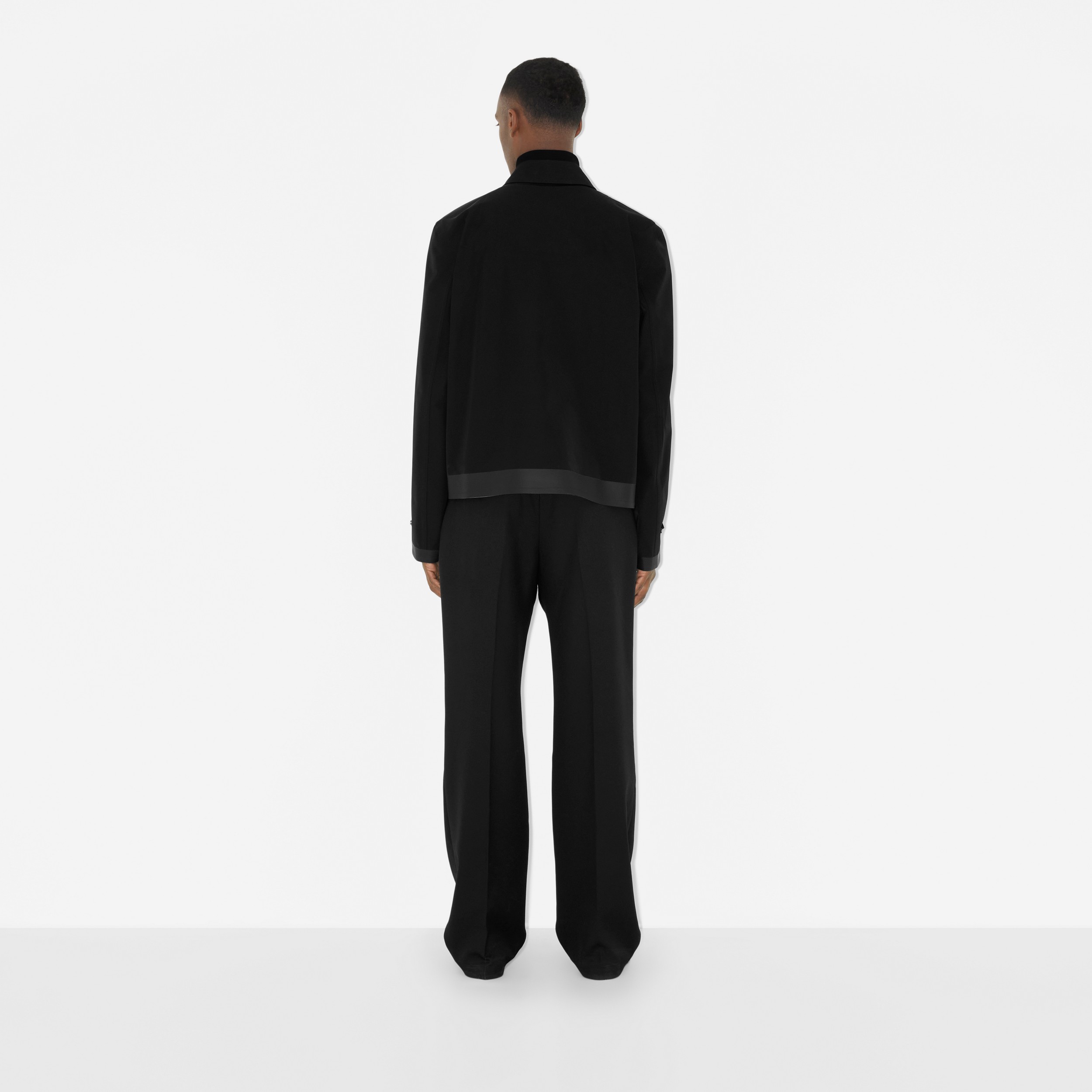 Bonded Nylon Harrington Jacket in Black - Men | Burberry® Official - 4