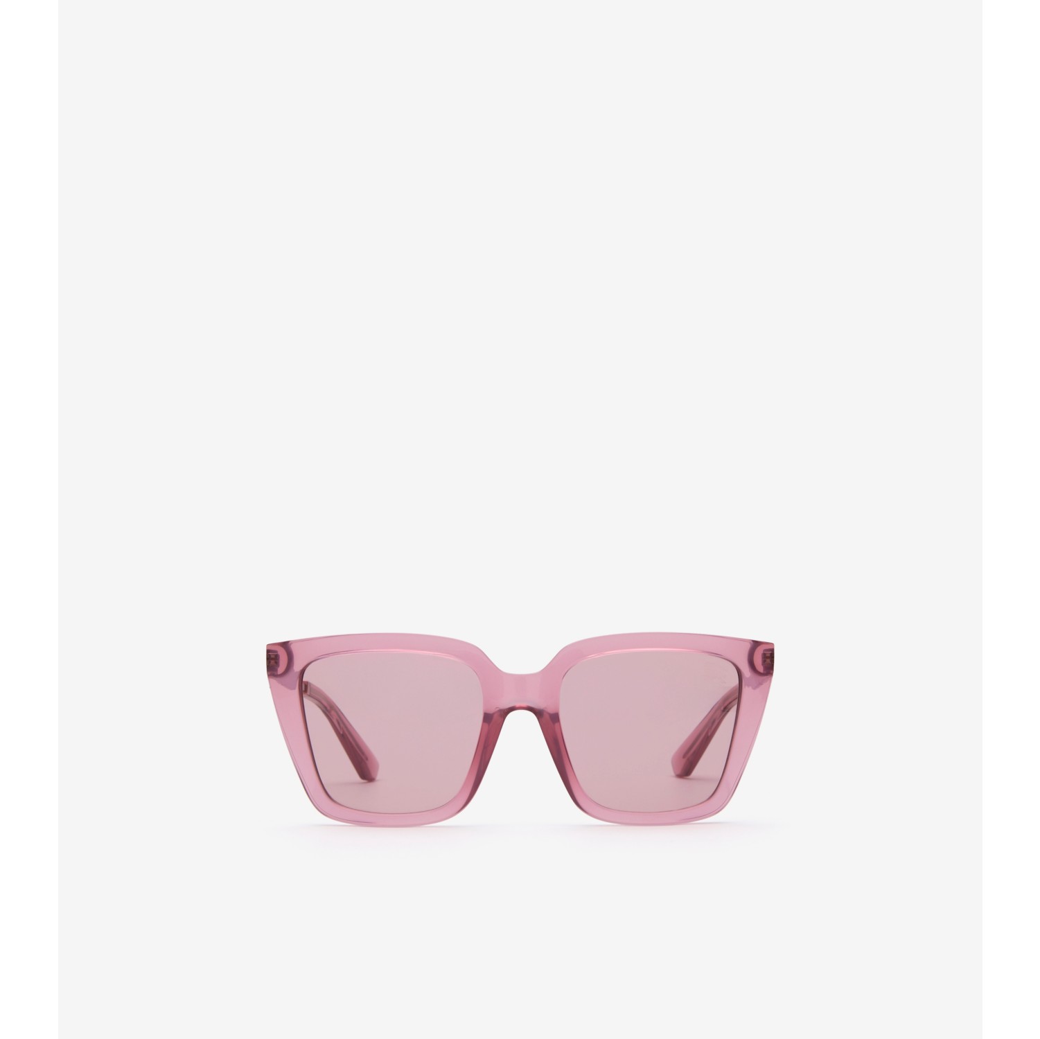 Eckige Sonnenbrille mit Check-Gravur