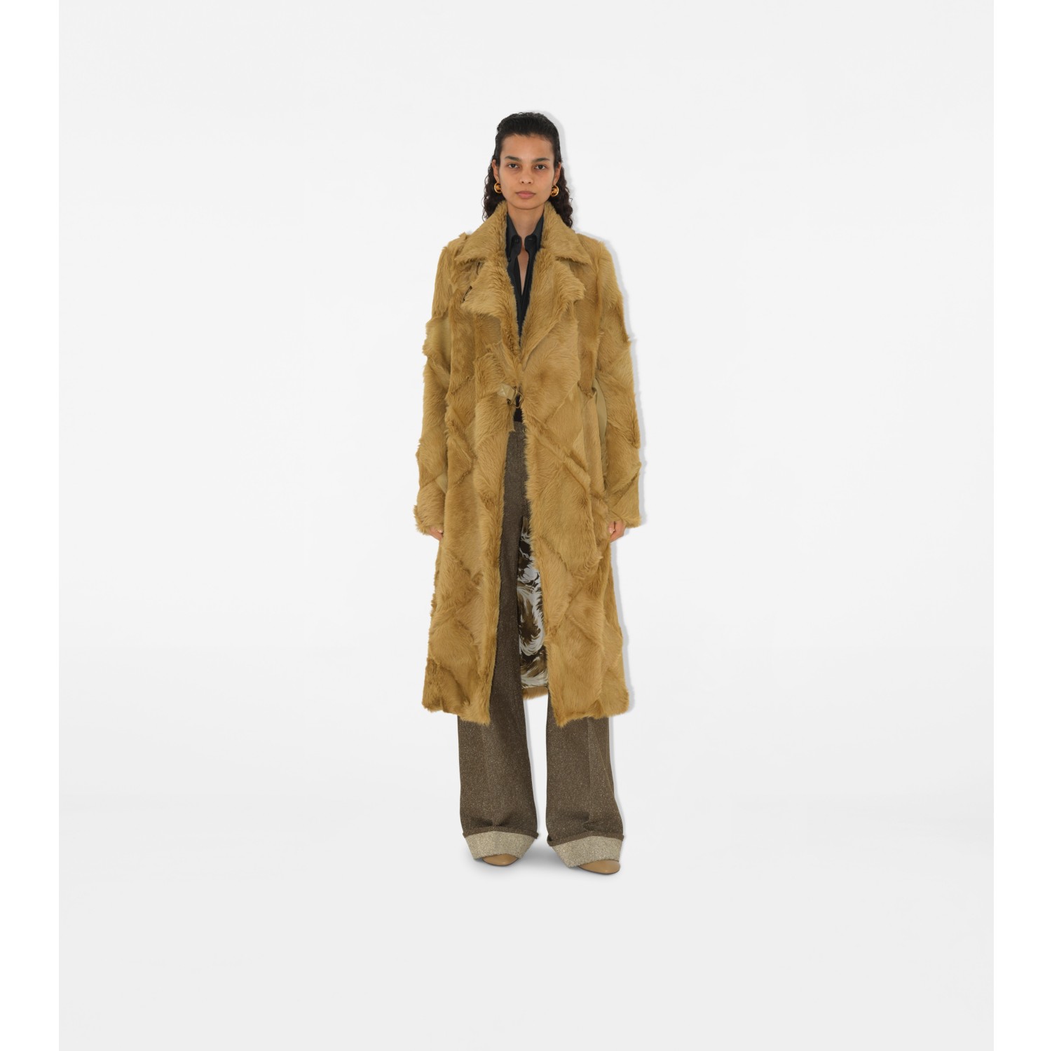 Patchwork Calf Hair Coat