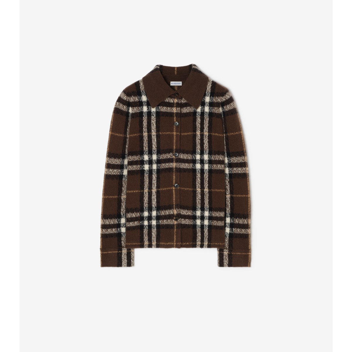  Check Cashmere Overshirt