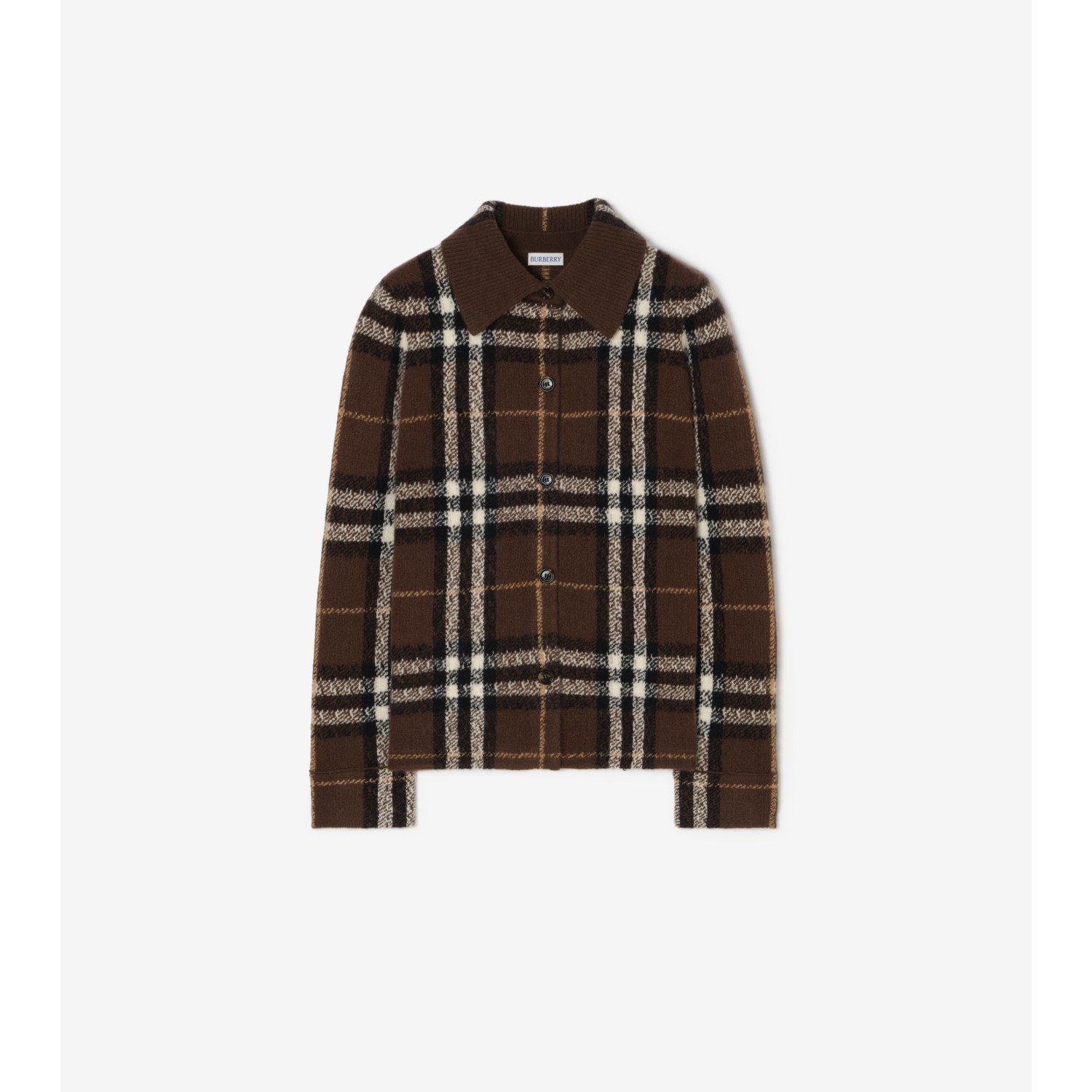 Check Cashmere Overshirt