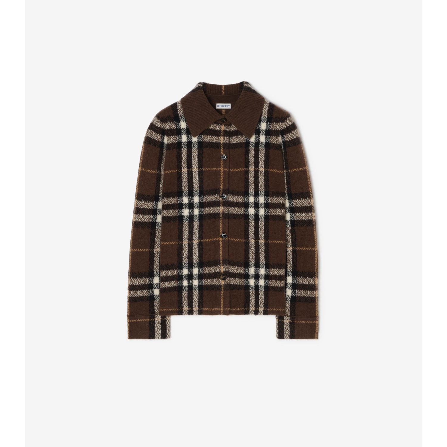 Check Cashmere Overshirt