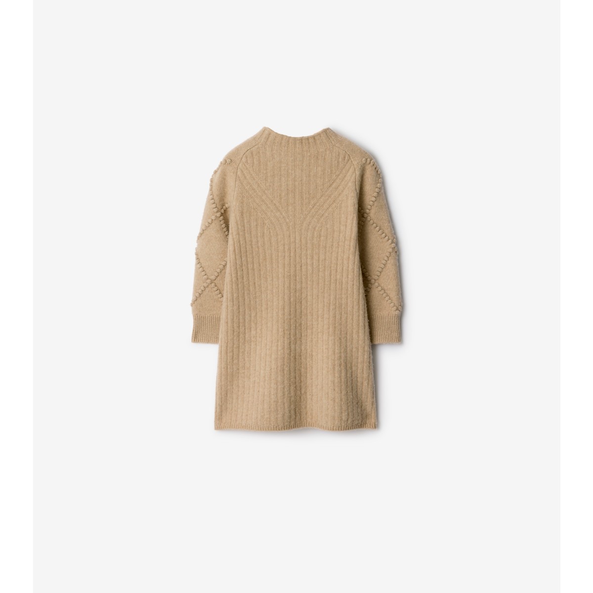 Check Bow Wool Cashmere Dress