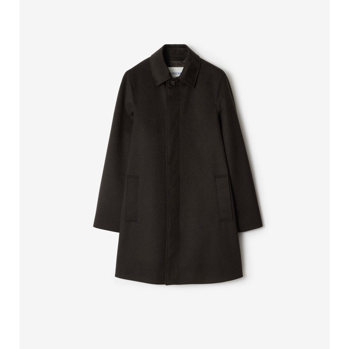  Check Mid-length Car Coat