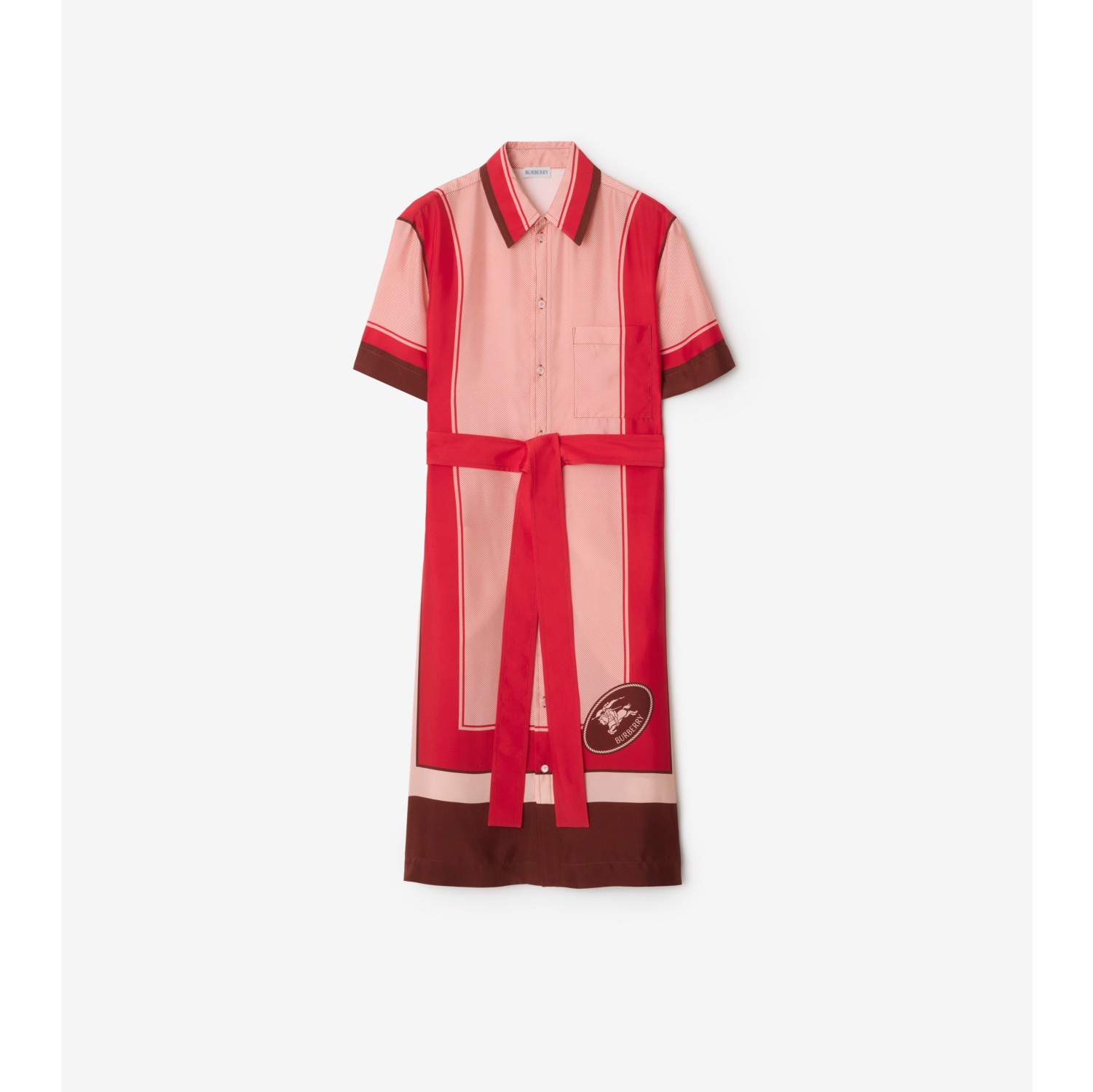 Robe chemise Box en soie Knight