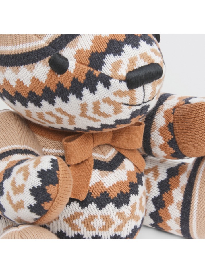 费尔岛花纹羊毛羊绒 thomas 泰迪熊