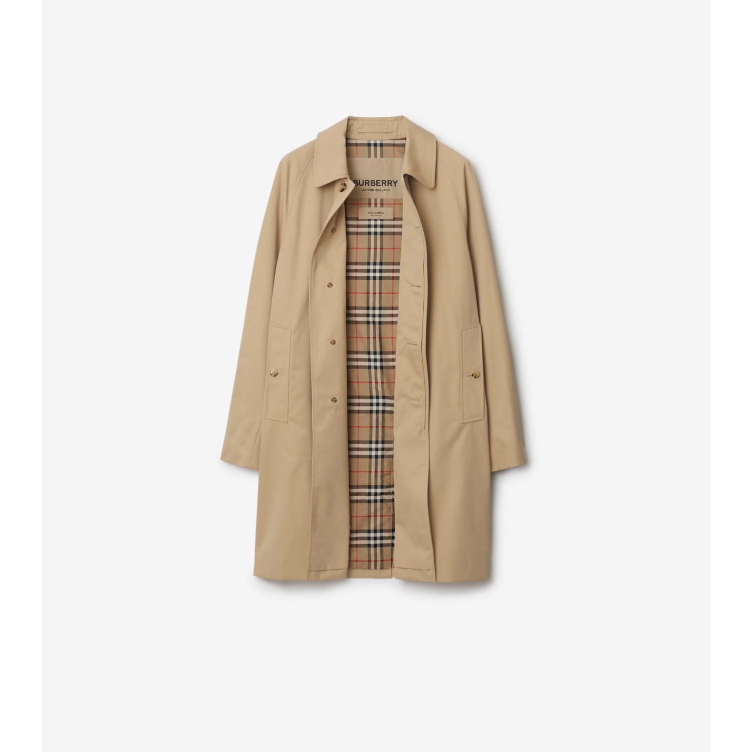 ミッドレングス カムデン ヘリテージ カーコート (ハニー) - メンズ, コットンギャバジン | Burberry®公式サイト