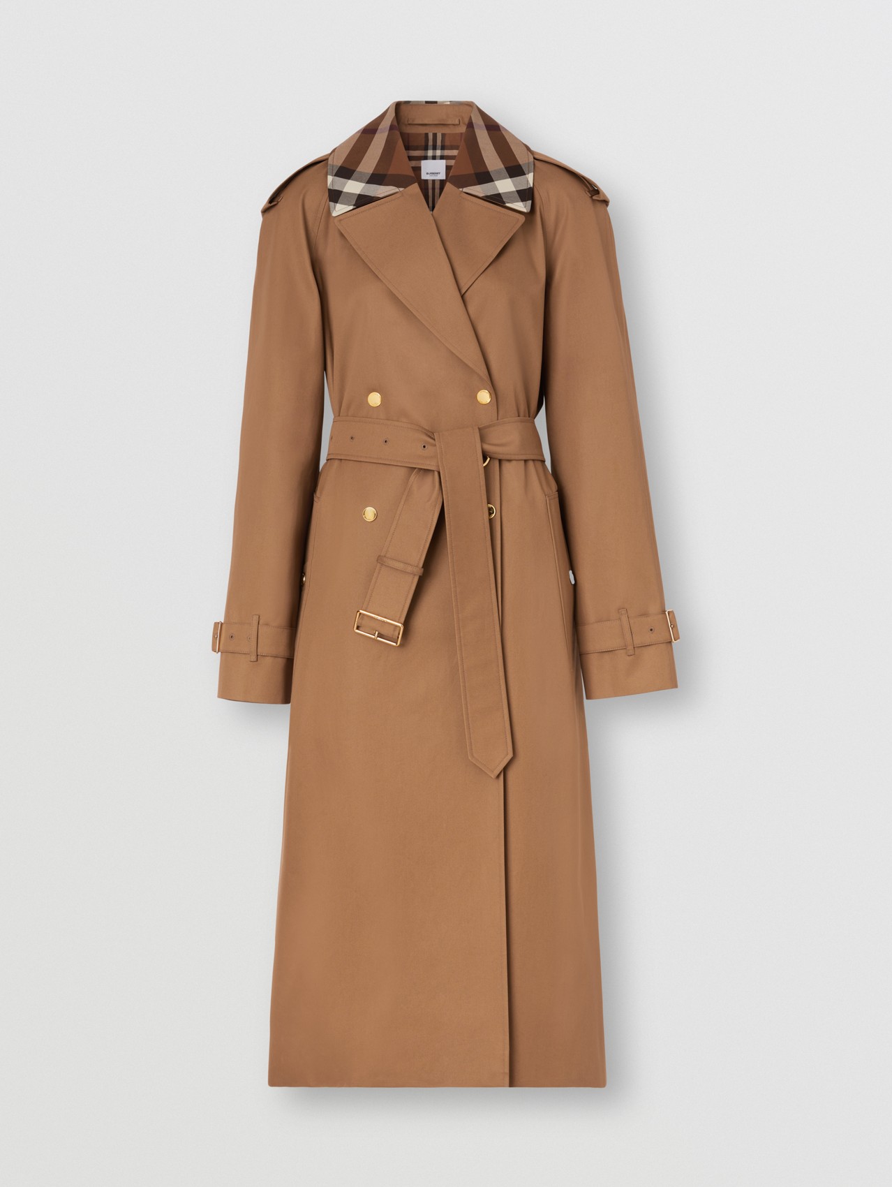 Burberry Cotton Layered Puffer Trench Coat in Brown Womens Clothing Coats Raincoats and trench coats 