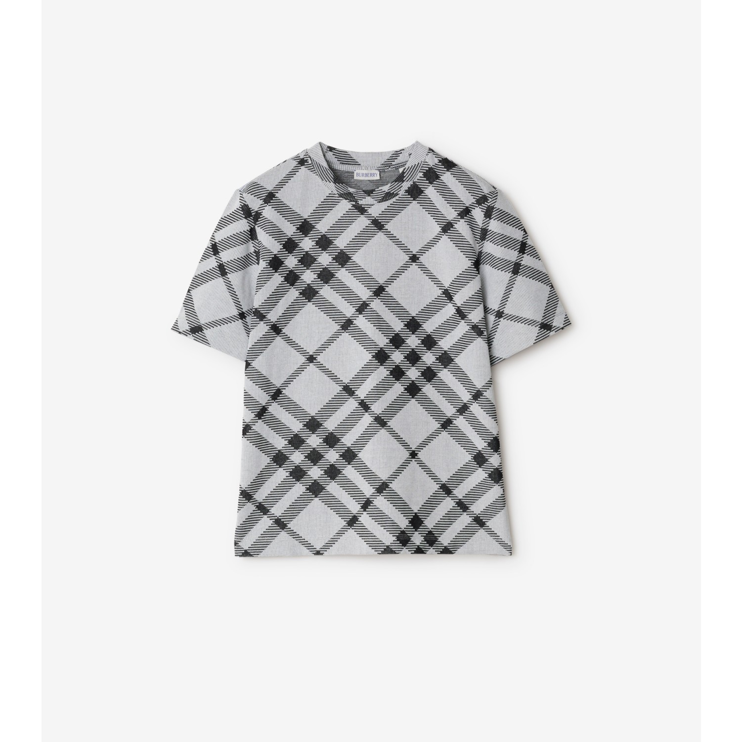 Burberry t shirt check best sale