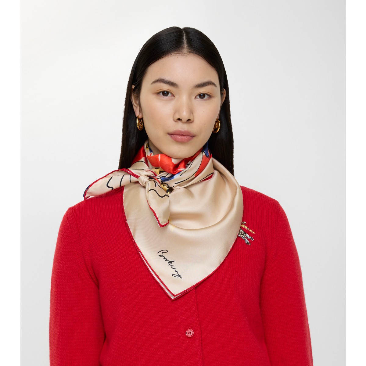  Printed Watercolour EKD​ Scarf