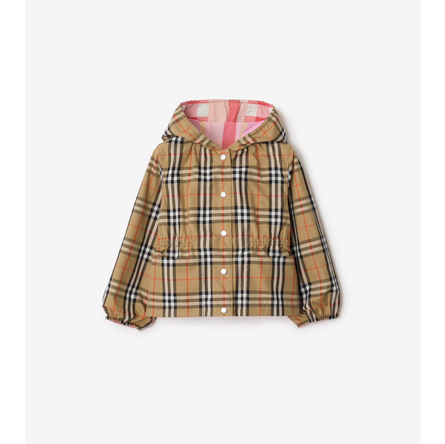 Burberry チェック リバーシブル ナイロンジャケット Burberry メンズ リバーシブルチェックナイロンフーデッドジャケット