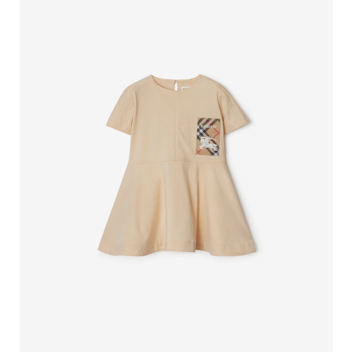  Check Label Cotton Dress