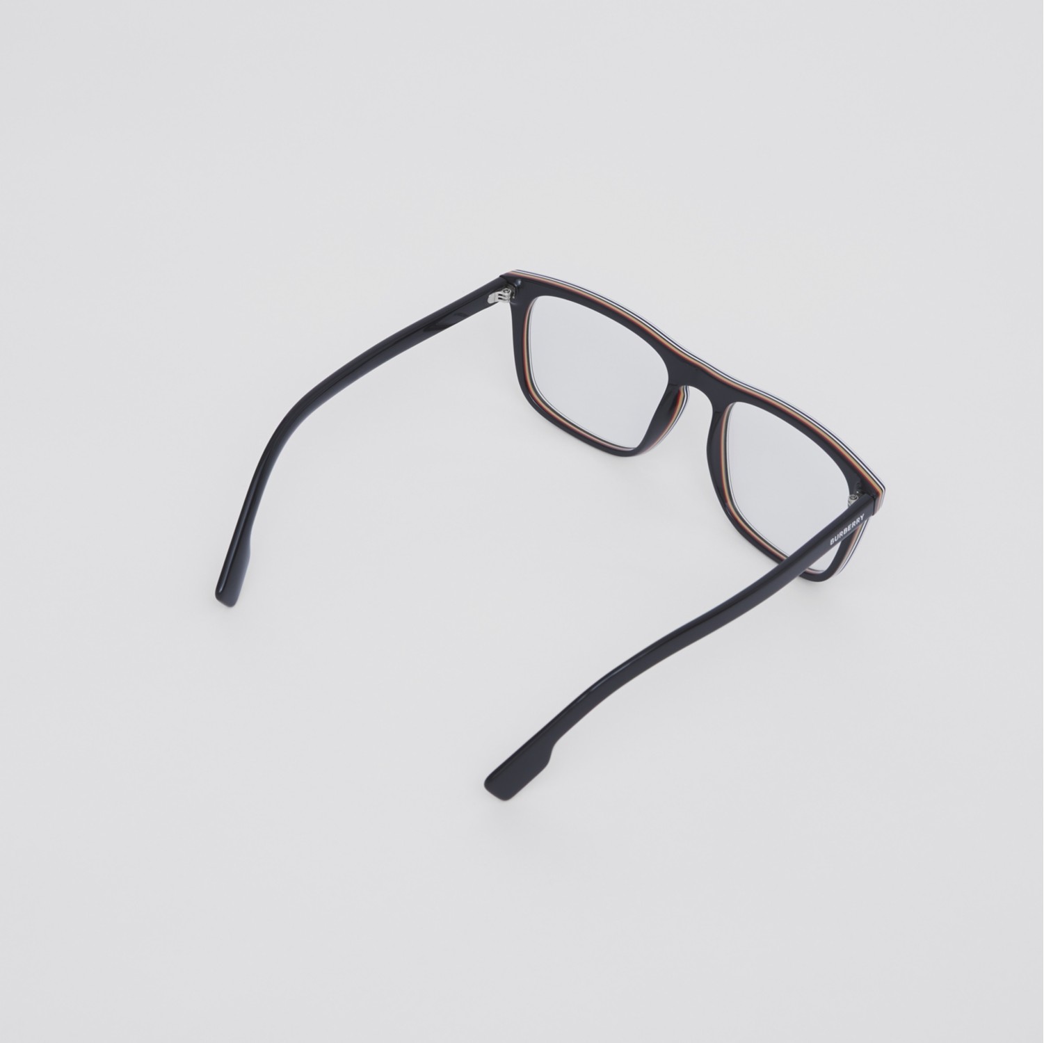 Stripe Detail Square Optical Frames