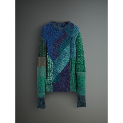 burberry patchwork sweater