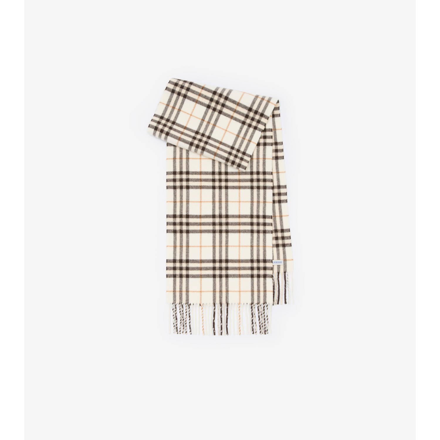 Sparkle Check Cashmere Scarf - thumbnail 4