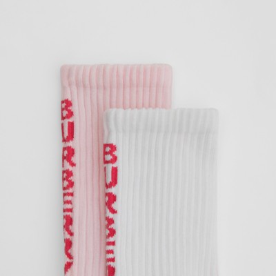 pink burberry socks