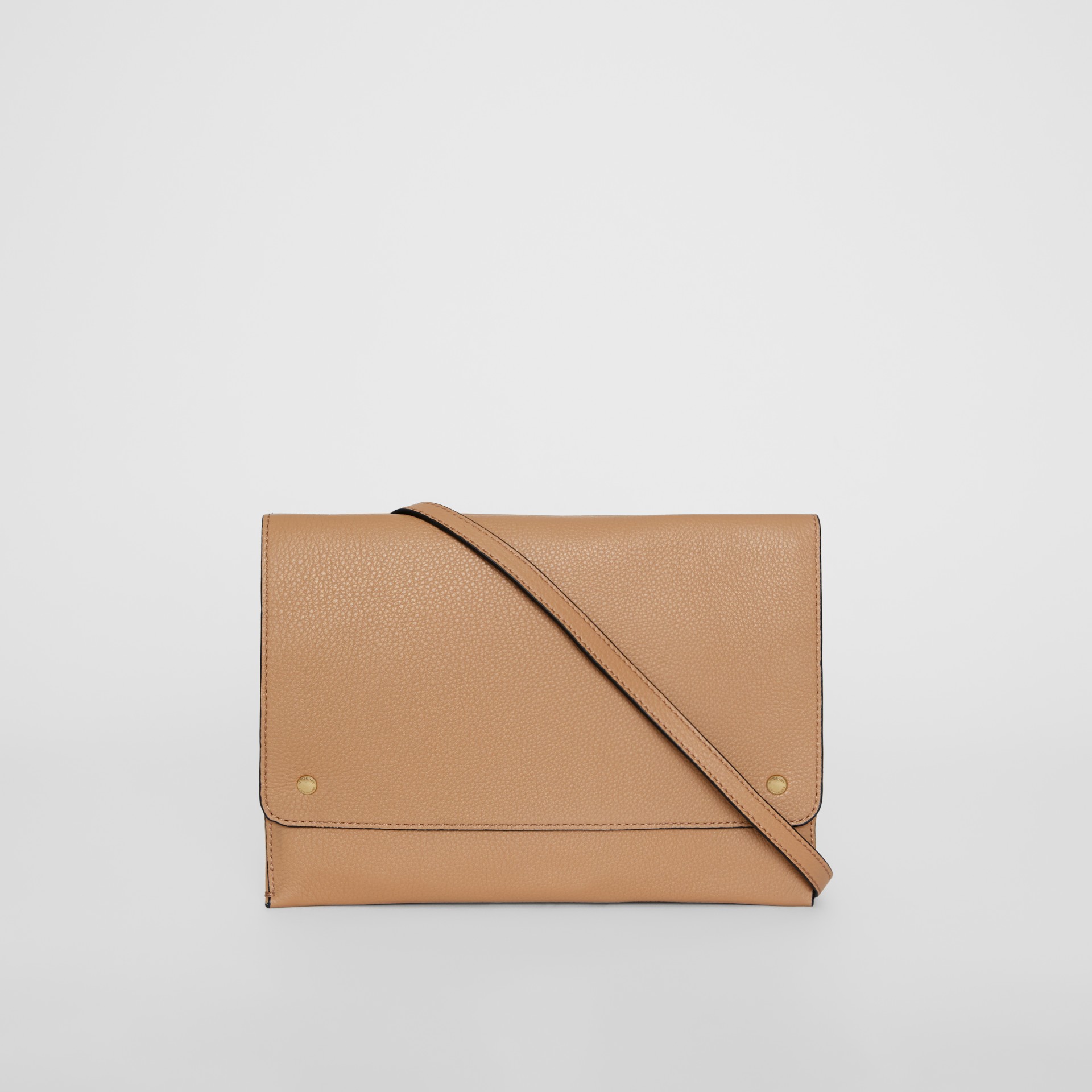 Leather Envelope Crossbody Bag in Light Camel Women Burberry United