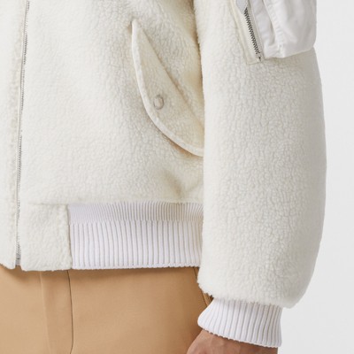 fleece bomber jacket mens